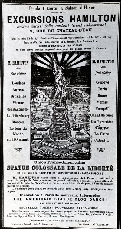 Poster reklam Gezileri Hamilton, c.1890 by French School
