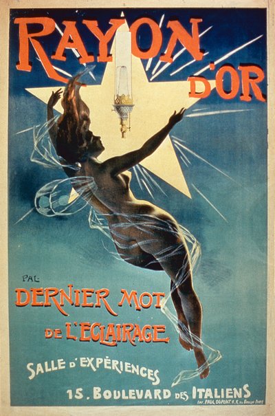 Poster reklam Rayon dOr Lighting, Paris by French School