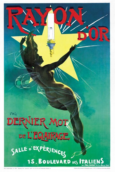 Poster reklam Rayon dOr aydınlatma by French School