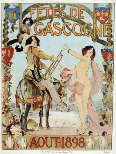 Ağustos 1898 Biscay tatilleri için poster by French School