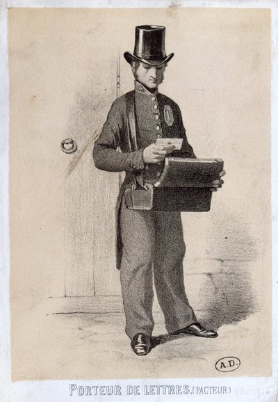 Postacı, yaklaşık 1865 by French School