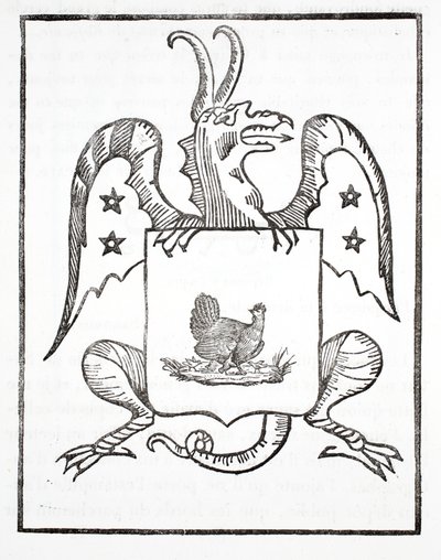 Poule Noire, ön yazı, Kızıl Ejderha by French School
