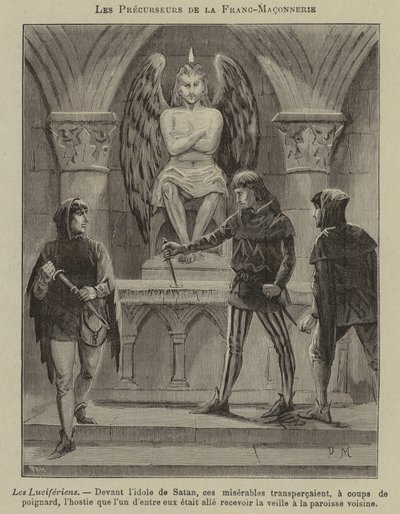 Masonluğun Öncüleri: Luciferians (gravür) by French School
