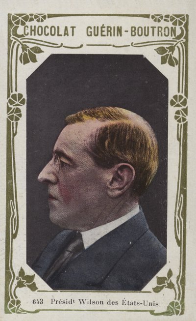 Amerika Birleşik Devletleri Başkanı Wilson (renkli fotoğraf) by French School