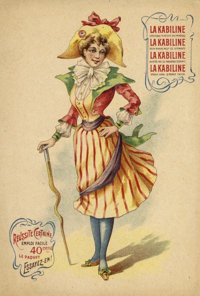 Renkli kıyafetli güzel Fransız kız by French School