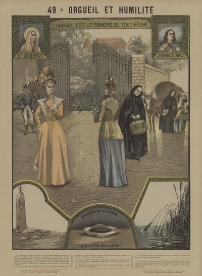 Gurur ve alçakgönüllülük (renkli taş) by French School