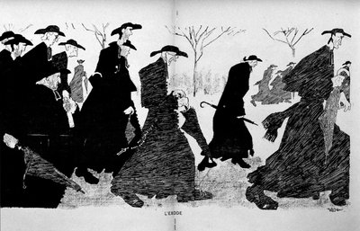 Rahipler sütunlarda kaçıyor (Kilise ve Devletin ayrılması) - 29/12/1906 tarihli “Tanık” da. by French School