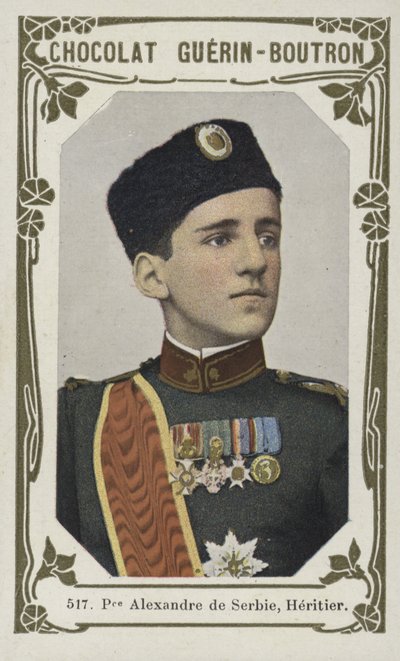Sırbistan Prensi Alexander, Heritier (renkli fotoğraf) by French School