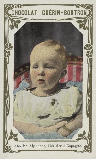 Prens Alphonse, Heritier dEspagne (renkli fotoğraf) by French School