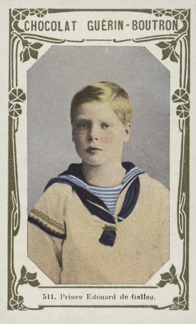 Galler Prensi Edward (renkli fotoğraf) by French School