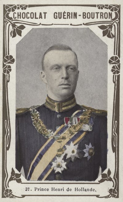 Hollanda Prensi Henri (renkli fotoğraf) by French School
