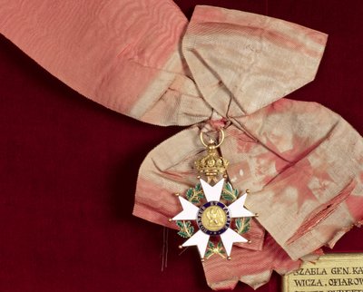 Prens Poniatowski (1763-1813) Legion of Honor Ribbon ile Grand Cross, 1811 (beyaz ve yeşil emaye ile altın) by French School