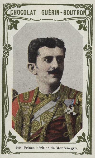 Prince heritier de Montenegro (renkli fotoğraf) by French School