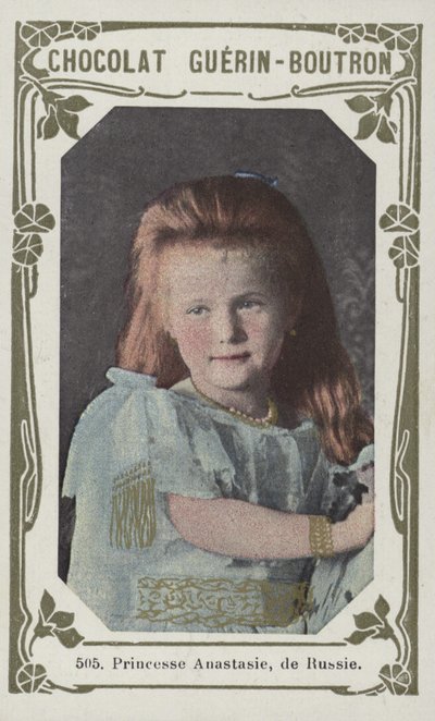Rusya Prensesi Anastasia (renkli fotoğraf) by French School