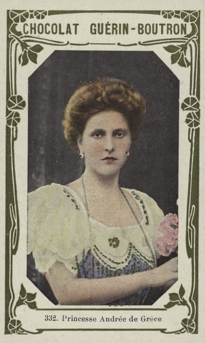 Yunanistan Prensesi Andree (renkli fotoğraf) by French School