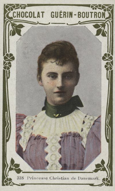 Danimarka Prensesi Christian (renkli fotoğraf) by French School