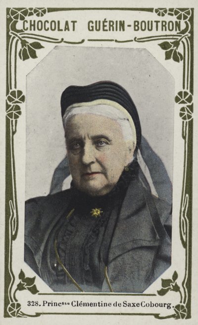Princesse Clementine de Saxe Cobourg (renkli fotoğraf) by French School
