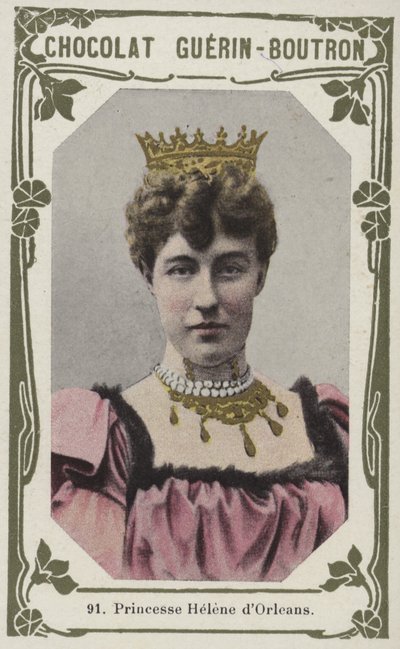 Princesse Helene dOrleans (renkli fotoğraf) by French School