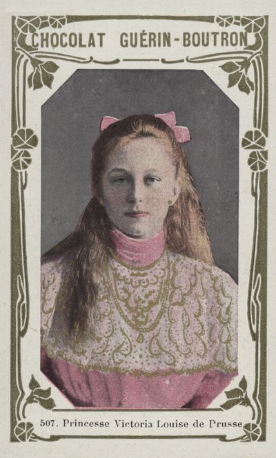 Prusya Prensesi Victoria Louise (renkli fotoğraf) by French School