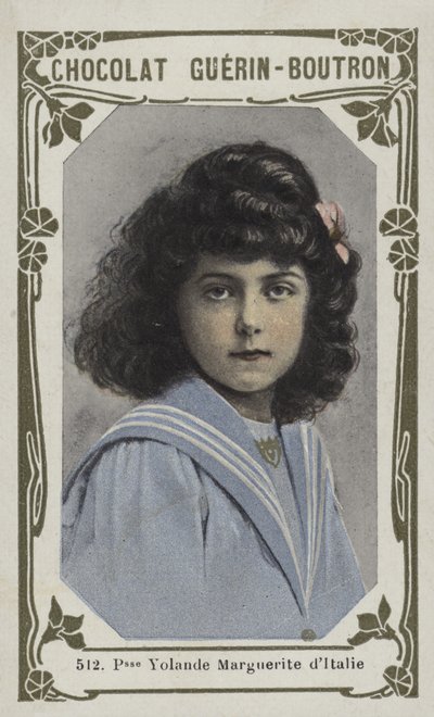İtalya Prensesi Yolande Marguerite (renkli fotoğraf) by French School