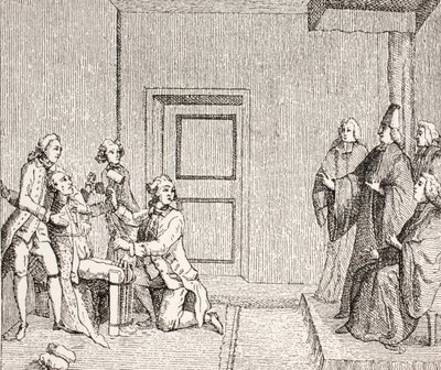 Brodequin Tarafından İşkence Gören Mahkûm, 1875 by French School