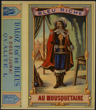 Bleu Riche au Mousquetaire için ürün etiketi by French School