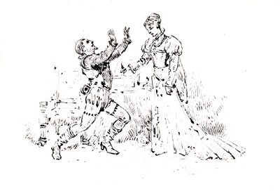 Ruy Blas (1838) için Victor Hugo (1802-85), 1880 (kağıt üzerine kalem ve mürekkep) için üretim kitapçığı by French School