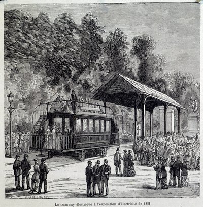 Ulaşımda ilerleme: Elektrikli tramvay 1881