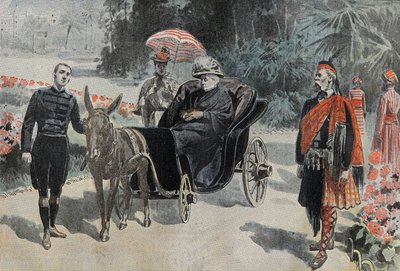 Promenade de Victoria I (1837-1901) İngiltere Kraliçesi, Nice yakınlarındaki Hotel Cimiez