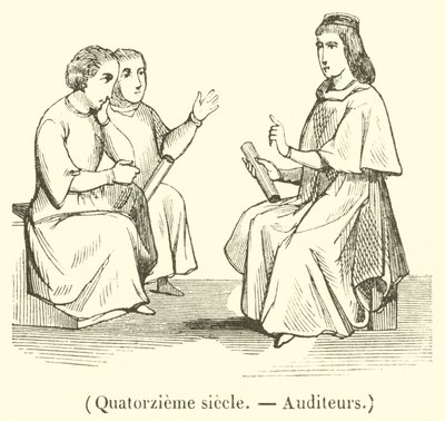 On dördüncü yüzyıl, Denetçiler (gravür) by French School
