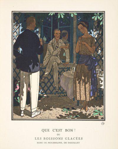 Bu iyi! Veya Moda Tabak Koleksiyonundan Dondurulmuş İçecekler by French School