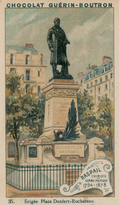 Raspail, Kimyager ve Politikacı, 1794-1878. Erigee Place Denfert-Rochereau by French School