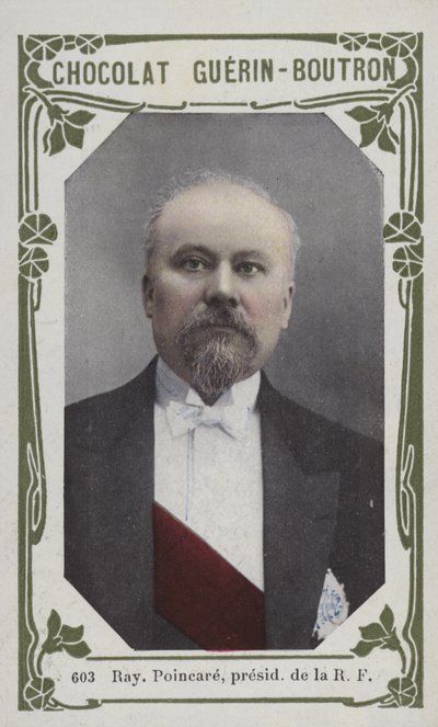 Fransa Cumhurbaşkanı Raymond Poincare (renkli fotoğraf) by French School