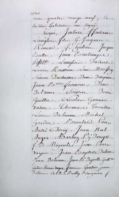 Taverny cemaatinin şikayet kaydı, imzalı sayfa 330, Nisan 1789 by French School