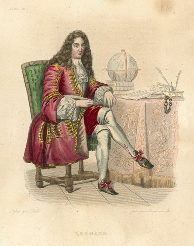 Regnard (renkli gravür) by French School