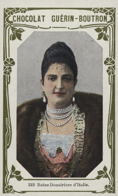 İtalya Kraliçesi Douiriere (renkli fotoğraf) by French School
