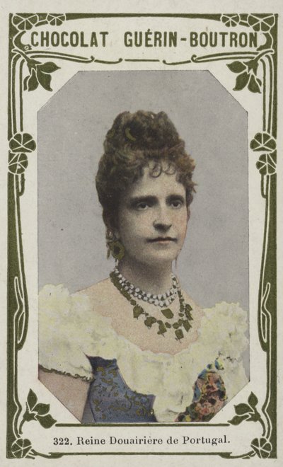 Reine Douiriere de Portekiz (renkli fotoğraf) by French School