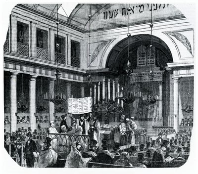 Rosh Hashana için eski Paris Sinagogu
