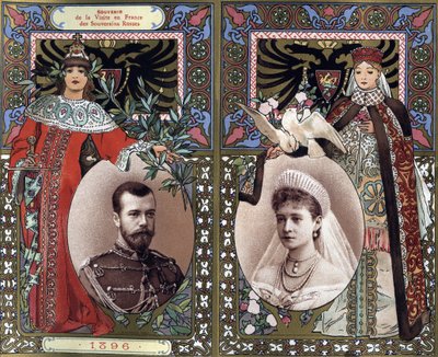 Rus hükümdarları II. Nicholas (1868-1918) ve Tsarina Alexandra (Hessenli Alice) Feodorovna