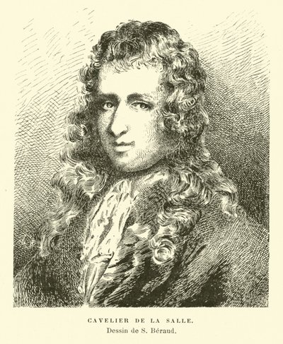 Rene-Robert Cavelier de Lasalle, Fransız kaşif by French School