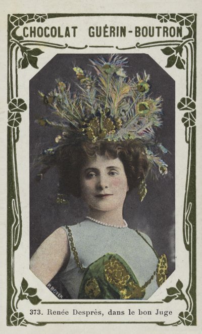 Renee Despres, iyi yargıçta (renkli fotoğraf) by French School