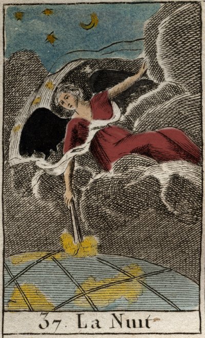 Gecenin Temsili (Nyx), Karanlığın tanrıçası. (Nyx (Gece), karanlığın tanrıçası). Pierre Blanchard 1803