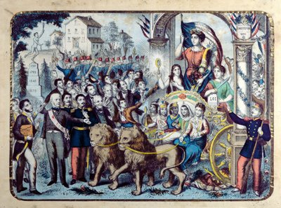 1876 Fransız Anayasasını kutlayan Cumhuriyetçi alegori by French School