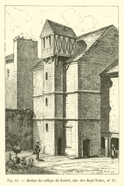 Fortet kolejinin kalıntıları, rue des Sept-Voies, no 27 by French School