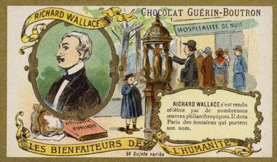 Richard Wallace, İngiliz sanat koleksiyoncusu ve hayırsever (chromolitho) by French School