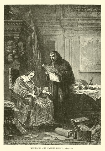 Richelieu ve Peder Joseph by French School