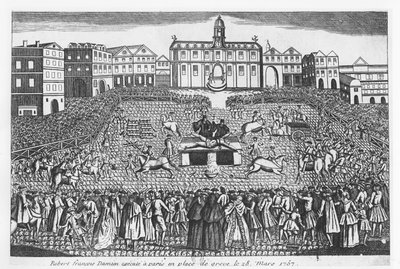 Robert-Francois Damiens, Paris, Place de Grève