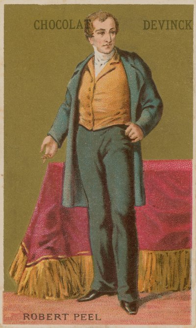 Robert Peel, 19. Yüzyıl İngiliz Muhafazakar devlet adamı by French School