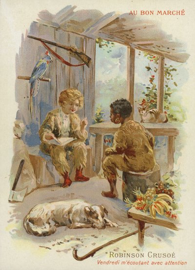 Robinson Crusoe ve Adam Cuma by French School