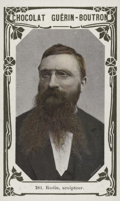 Rodin, heykeltıraş (renkli fotoğraf) by French School